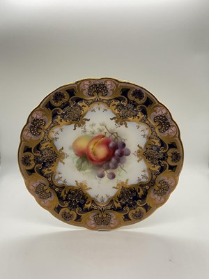 Lot 151 - FRANK ROBERTS FOR ROYAL WORCESTER; a gilt...