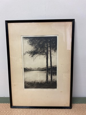 Lot 363 - Five framed etchings to include two by F....