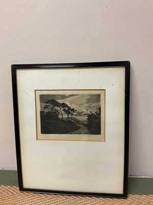 Lot 363 - Five framed etchings to include two by F....