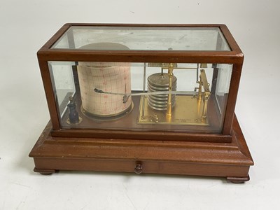 Lot 6 - A barograph by Henry Hughes & Son Ltd, London,...