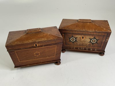 Lot 795 - Two Georgian tea caddies