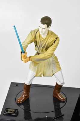 Lot 4429 - STAR WARS; three Phantom Menace money boxes to...