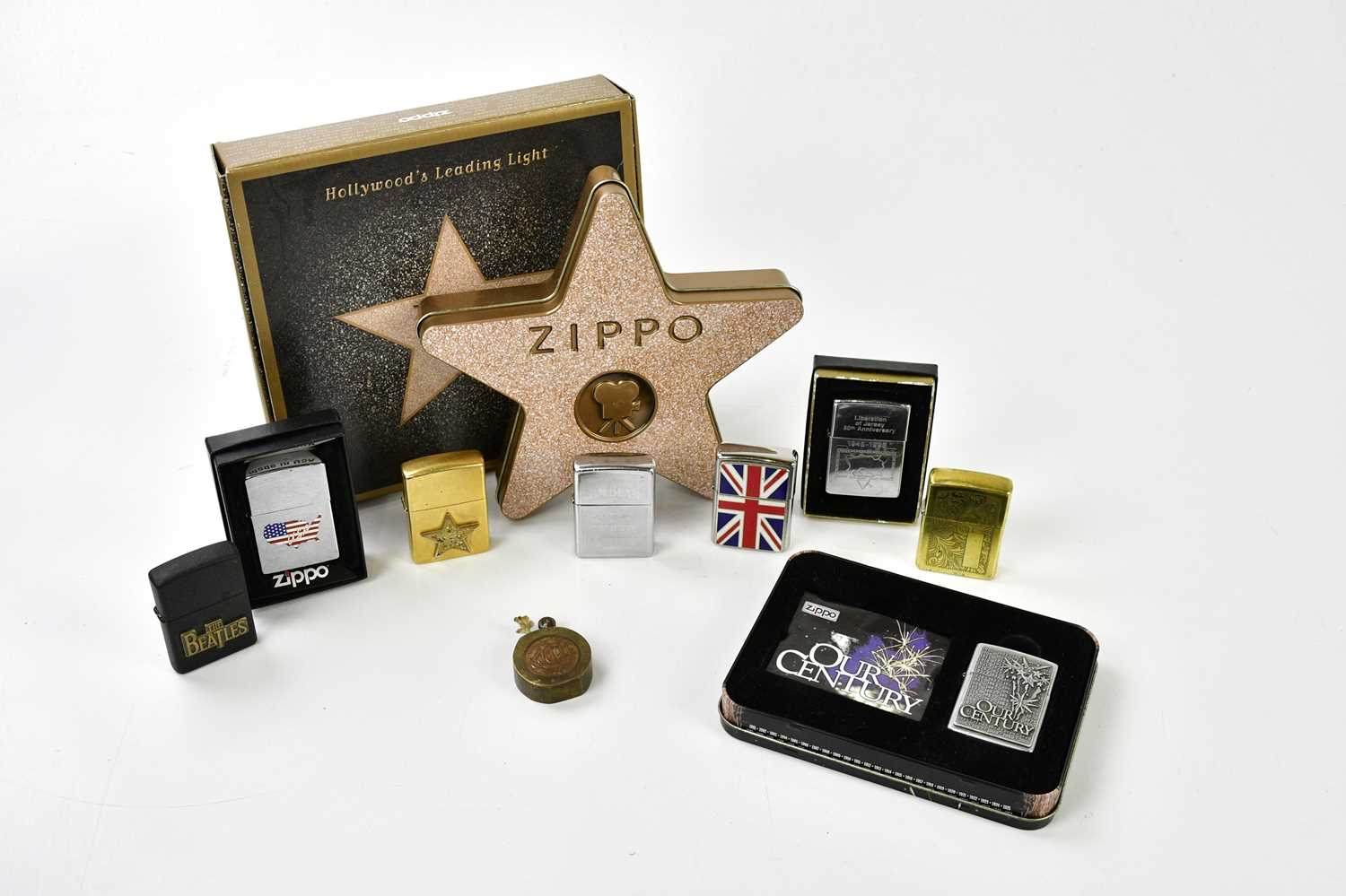 Lot 1415 - ZIPPO; a small collection of lighters...