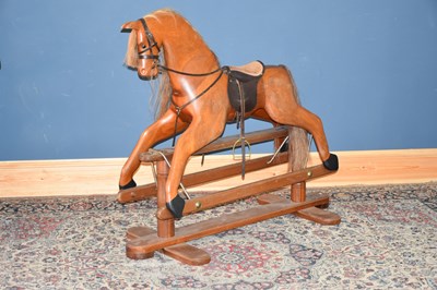 Lot 393 - A good quality modern rocking horse, with...