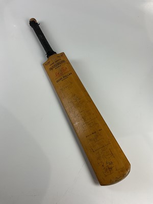 Lot 5293 - SLAZENGER; a Geoff Pullar autographed cricket...