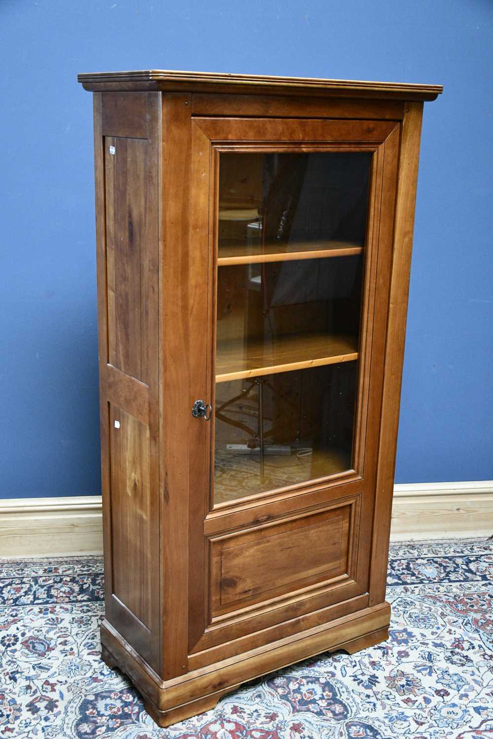 Lot 6746 A modern cherry wood display the