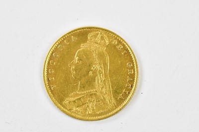 Lot 3128 - A Victorian half sovereign, 1887, shield back,...