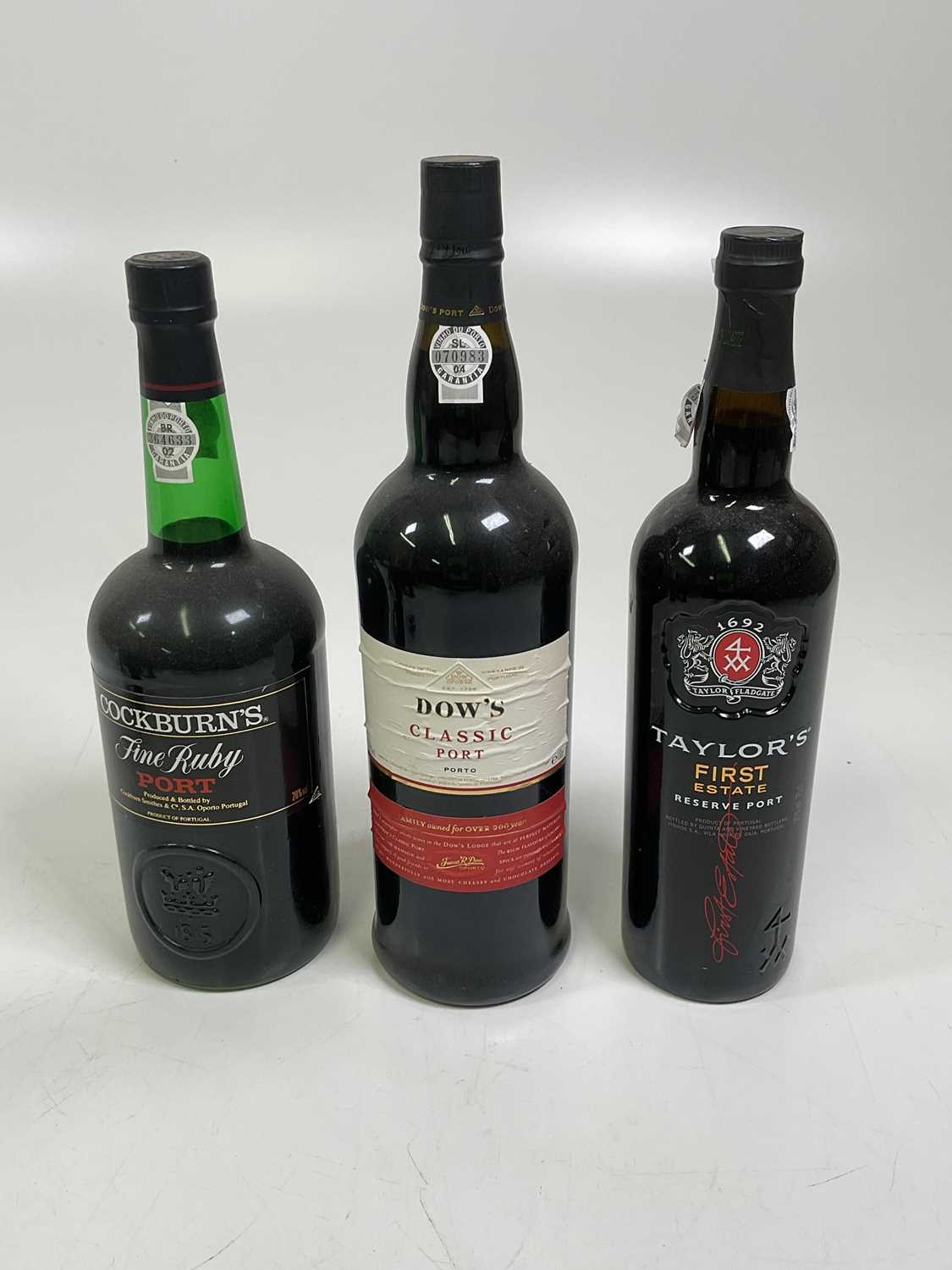 Lot 260 Three bottles of port comprising Cockburn's,