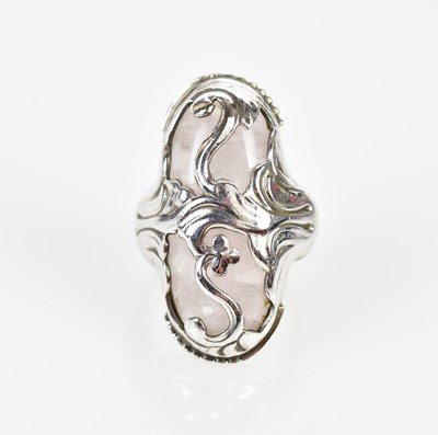 Lot 180 - GEORG JENSEN; a sterling silver and rose...