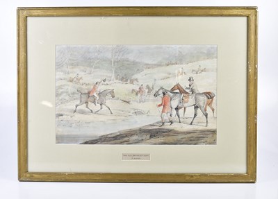 Lot 2463 - S ALKEN; watercolour, 'The Old Berkeley Hunt',...