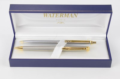 Lot 178 - WATERMANS; a cased ballpoint pen presentation...