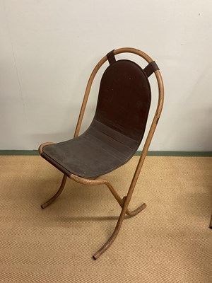 Lot 677 - SEBEL; a set of six stacking STAK-A-BYE chairs...
