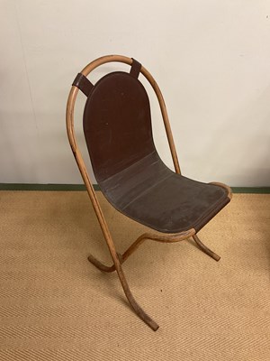 Lot 677 - SEBEL; a set of six stacking STAK-A-BYE chairs...