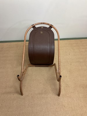Lot 677 - SEBEL; a set of six stacking STAK-A-BYE chairs...