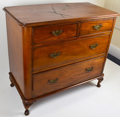 Lot 6 - A Victorian mahogany chest of two small over...