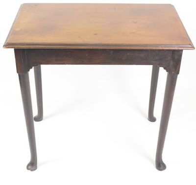 Lot 58 - A 18th century side table on barrel supports...