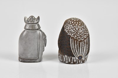 Lot 222 - UPSALA-EKEBY; two stoneware models including a...