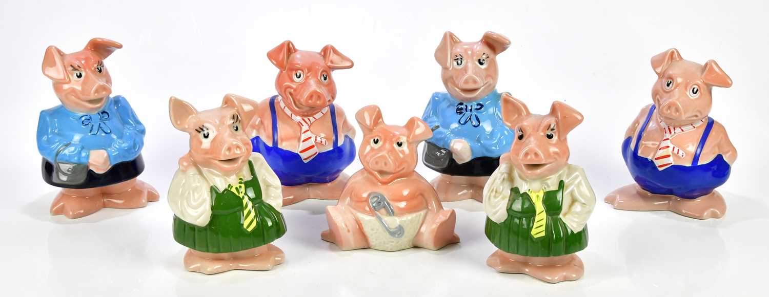 Lot 2189 - WADE; a collection of seven NatWest pig money...