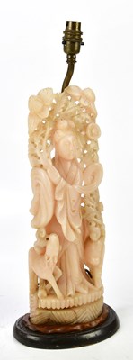 Lot 1059 - A 20th century Chinese hardstone carving...