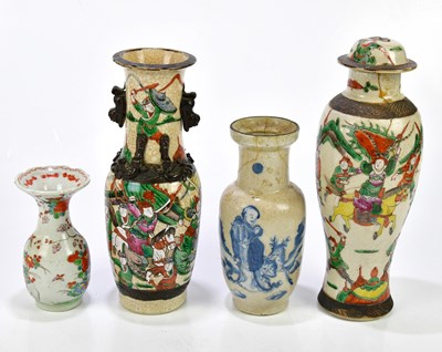 Lot 1124 - An early 20th century Chinese crackle glazed...