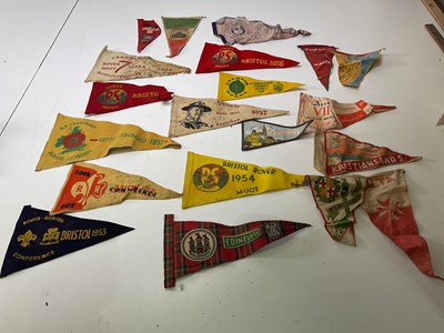 Lot 26 - A collection of twenty pennants relating to...