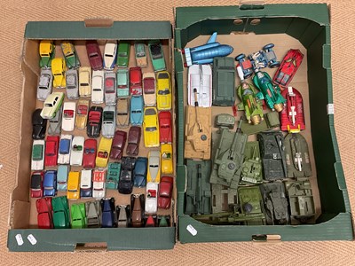 Lot 105 - DINKY; a large collection of playworn unboxed...