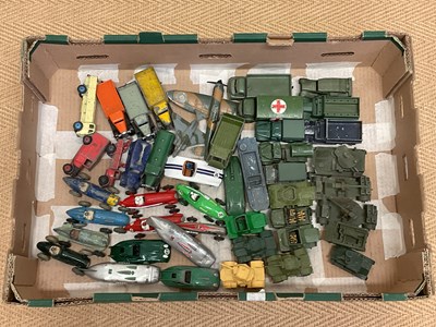 Lot 140 - DINKY; a large collection of playworn unboxed...