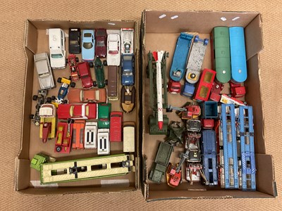 Lot 109 - Two boxes of various playworn unboxed diecast...