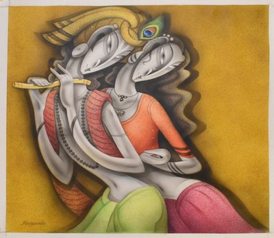 Lot 167 - RAMESH PACHPANDE (Indian, born 1954); acrylic...