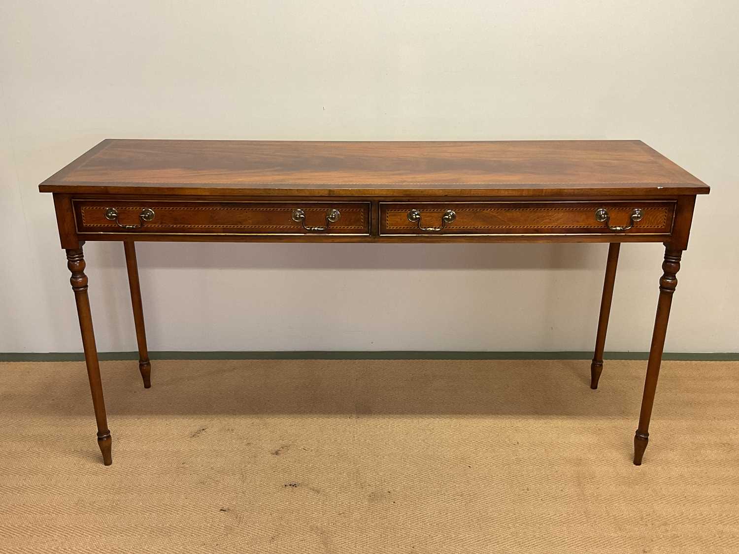 Lot 728 - A reproduction hall table, height 84cm, width...