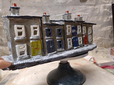 Lot 37 - A unique hand painted limited edition pottery...