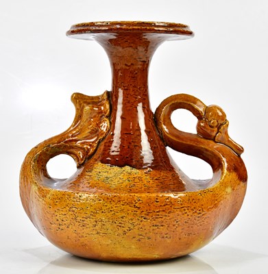 Lot 171 - WALTER CRANE FOR MAW & CO; a stoneware vase,...