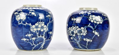 Lot 1141 - Two early 20th century porcelain ginger jars,...