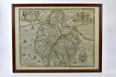 Lot 477 - CHRISTOPHER SAXTON; a 16th century map of West...