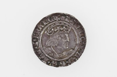 Lot 3172 - HENRY VIII; a silver groat (second coinage).