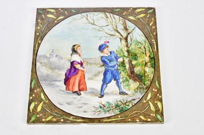 Lot 173 - MINTON HOLLINS & CO; a set of six hand painted...