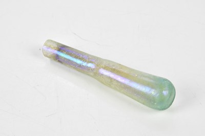 Lot 1221 - ANTIQUITIES; an antique glass tube (tear...