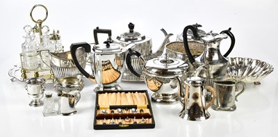 Lot 429 - A collection of assorted silver plate to...