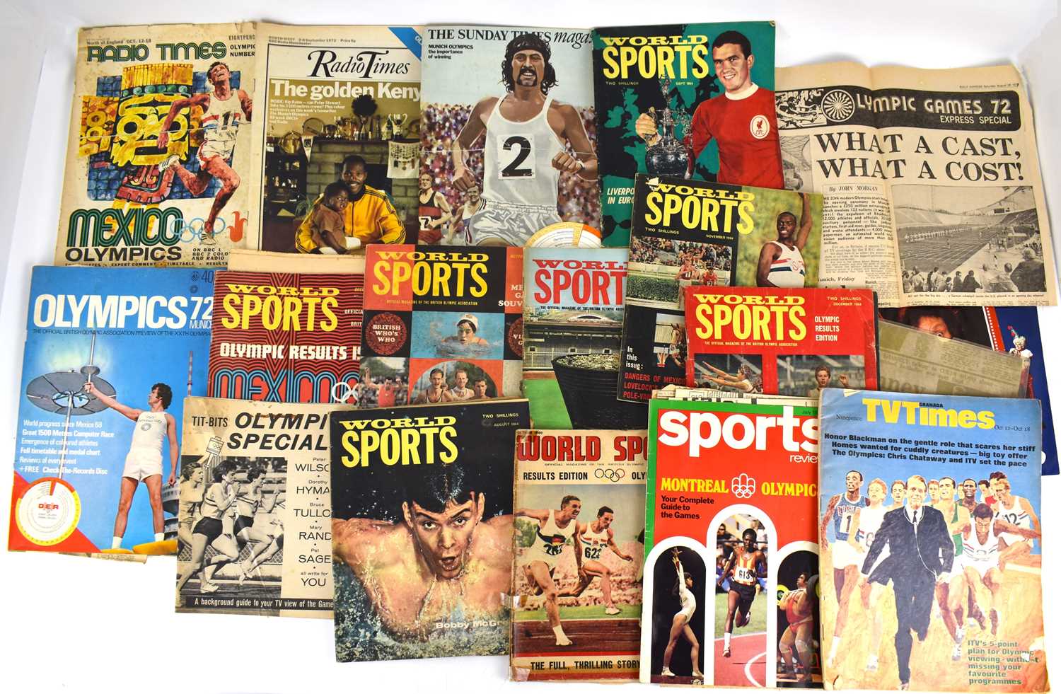 Lot 566 - Various newspapers and magazines of athletes...