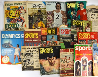 Lot 566 - Various newspapers and magazines of athletes...