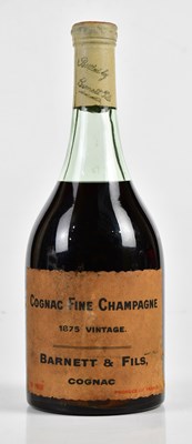 Lot 4000 - COGNAC; a single bottle of 1875 Barnett & Fils...