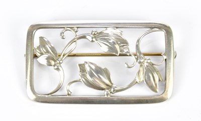 Lot 576 - GEORG JENSEN; a sterling silver pierced...