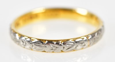 Lot 79 - An unusual 22ct yellow gold and platinum...
