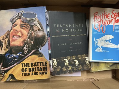 Lot 5130 - A large collection of militry books including...