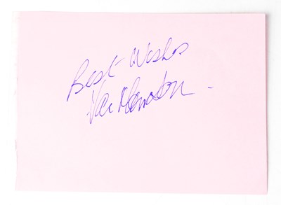 Lot 138 - VAN MORRISON; a page torn from an autograph...