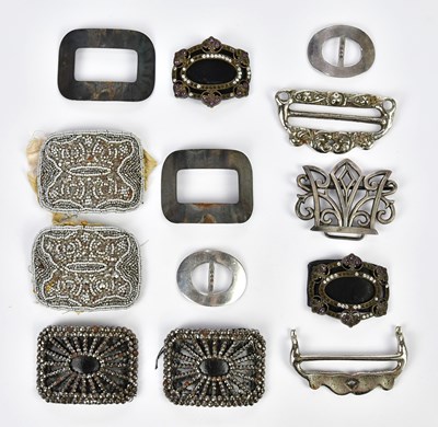 Lot 701 - A group of 18th and 19th century buckles,...