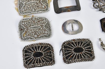 Lot 701 - A group of 18th and 19th century buckles,...