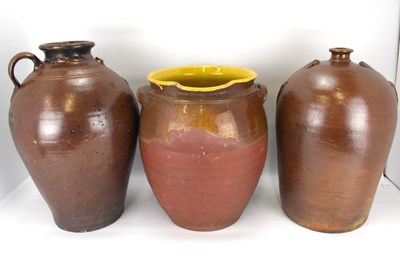 Lot 161 - Three 19th century and later salt glazed...