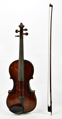 Lot 1036 - A full size violin, probably German,...