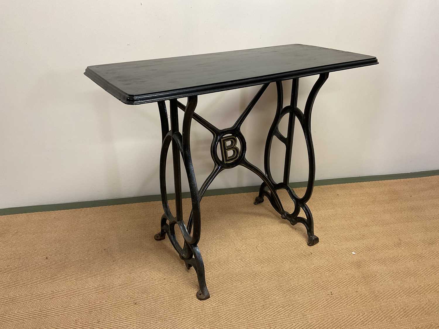 Lot 787 - An Art Nouveau iron sewing table base